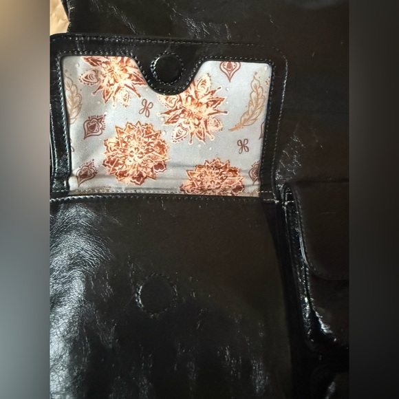 NWT HOBO brand black leather fold over or up, shoulder/CB new bag. silver hdw - Picture 15 of 16